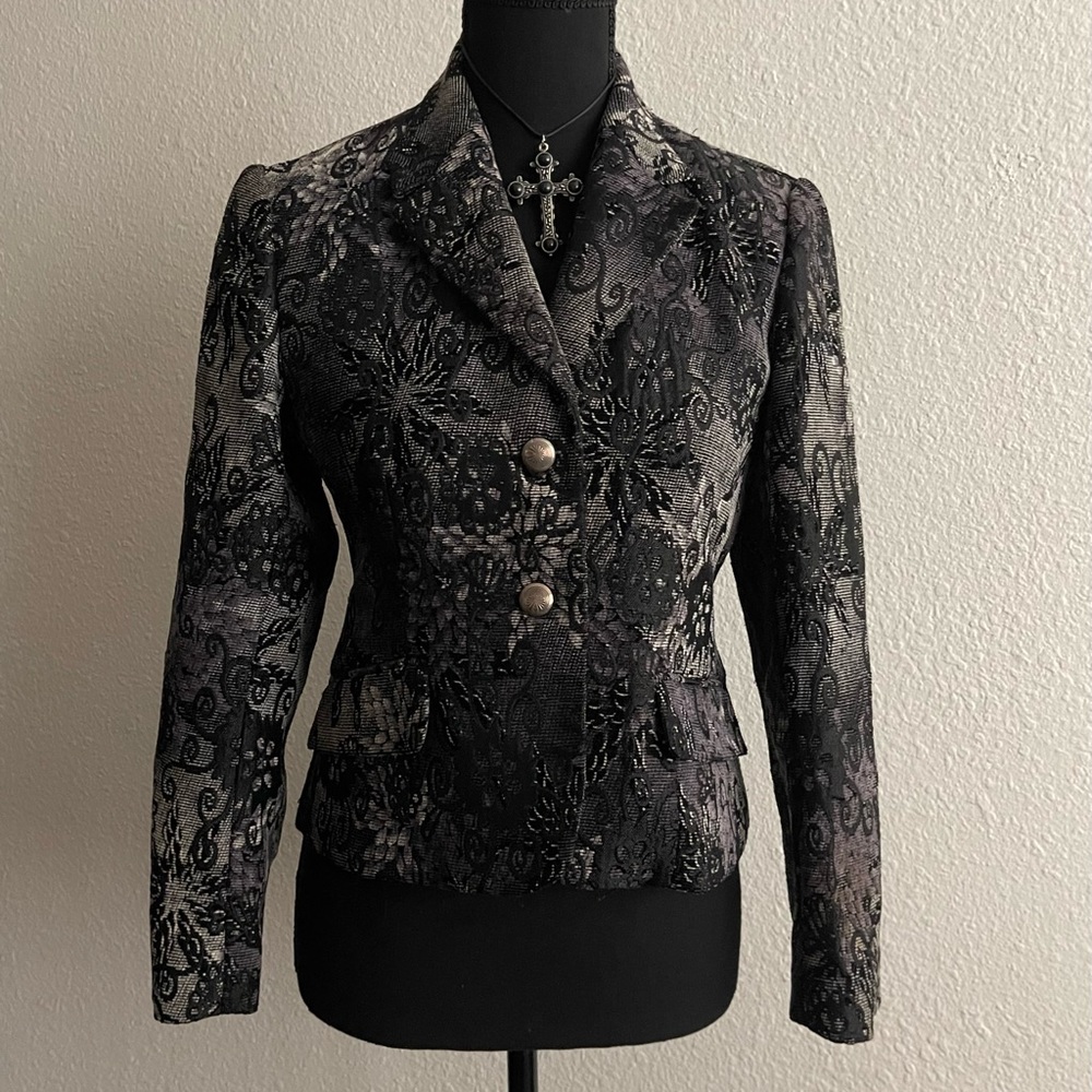 victorian vintage brocade blazer